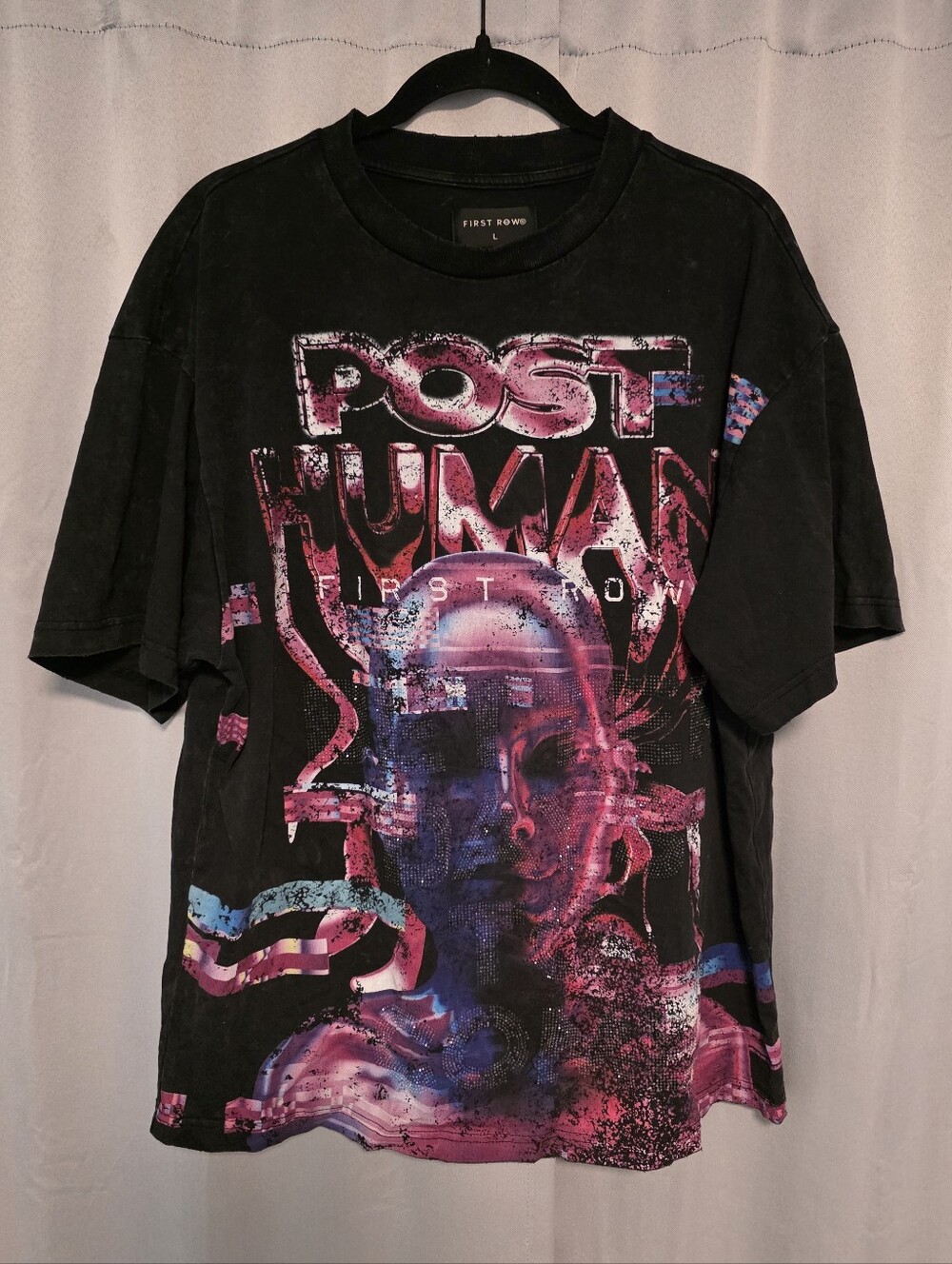 First Row 'Post Human' Graphic T-Shirt - Men's Large